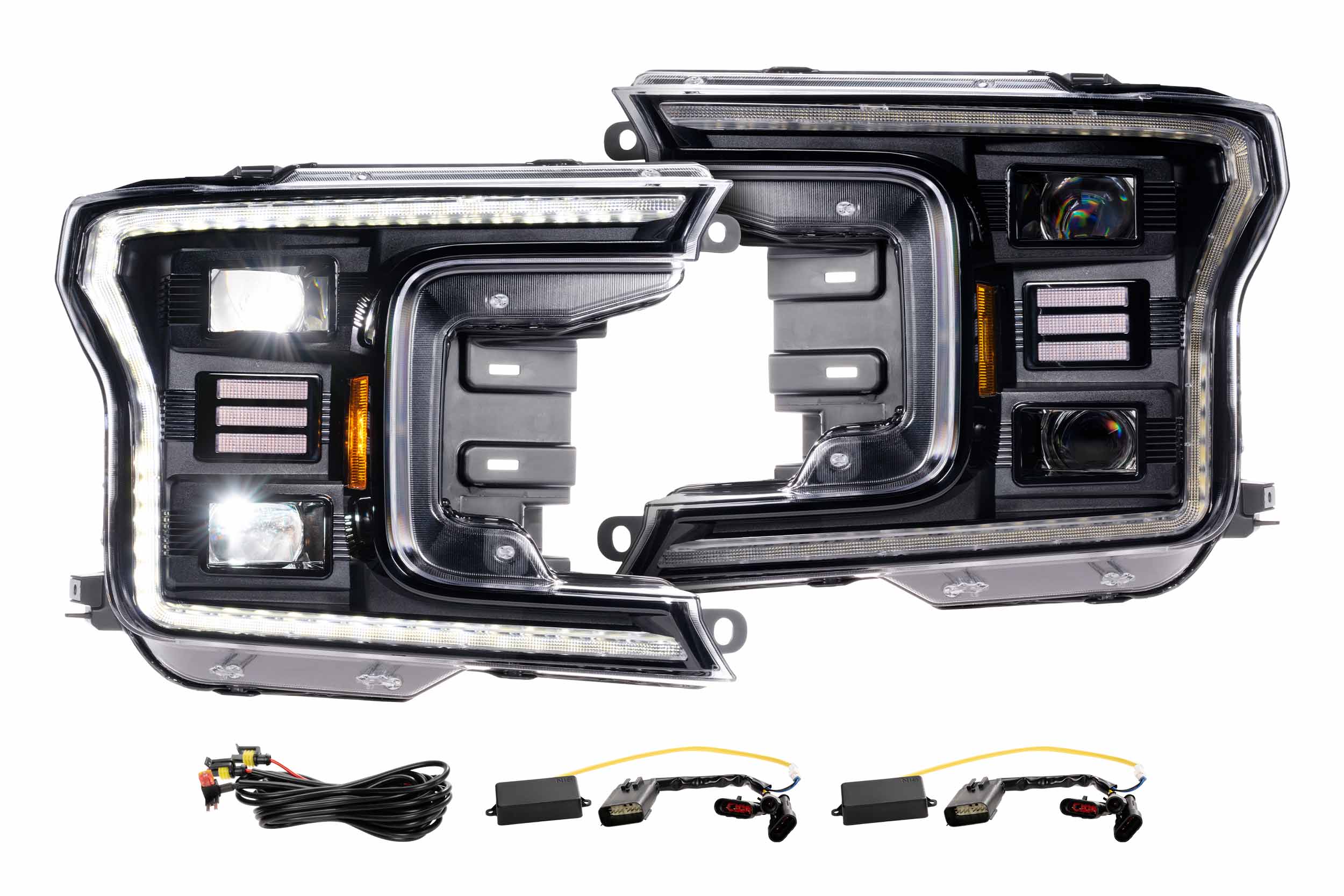 Ford F150 (18-20) Plug-N-Play XB Hybrid LED Headlights LF551